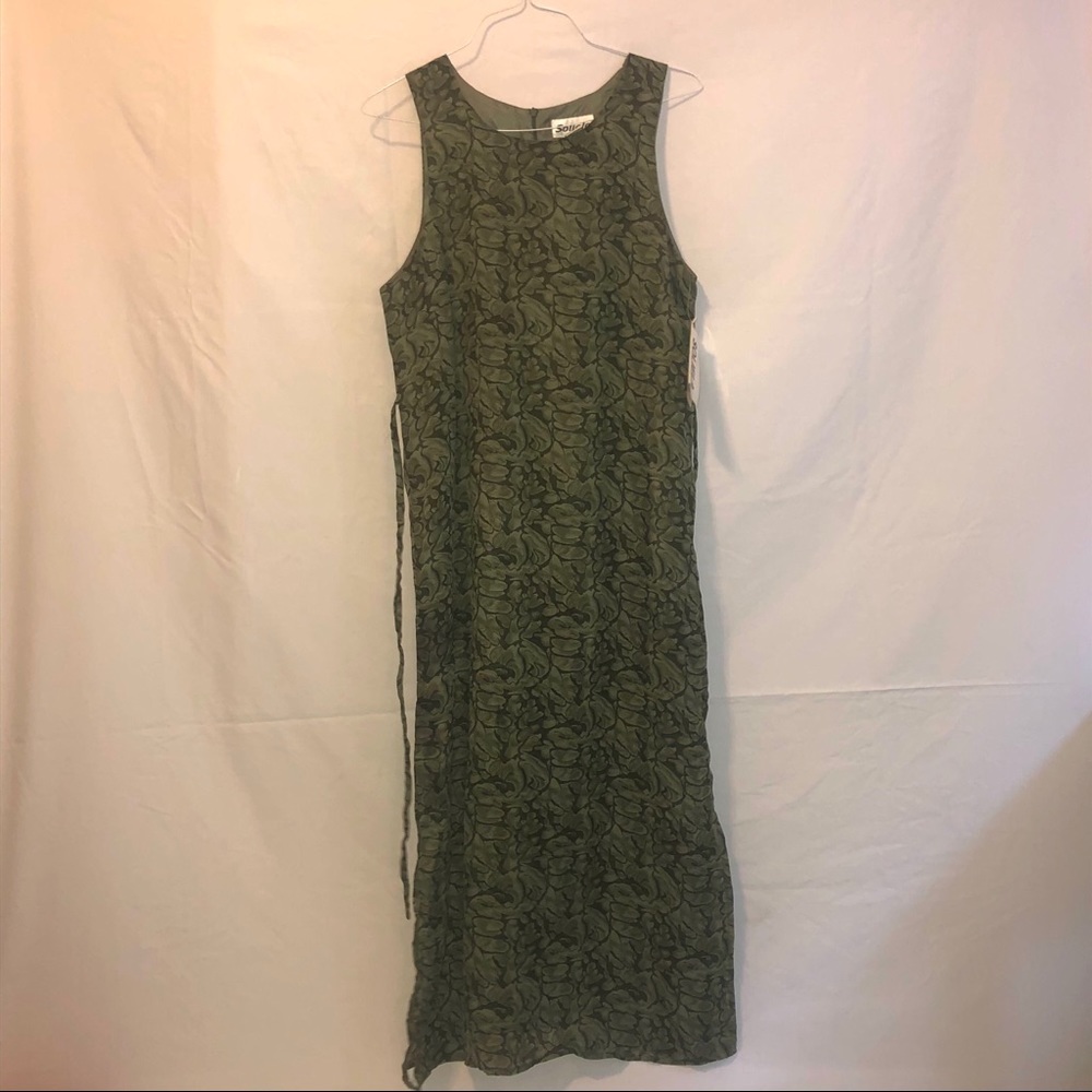 Soliela green dress w/tags